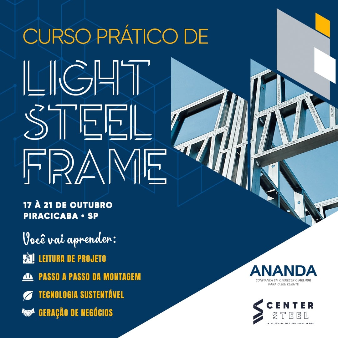 Curso prático de Light Steel Frame | Piracicaba | SP